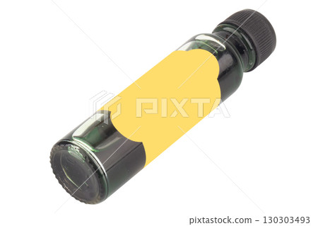Green Poison Bottle on White Background 130303493