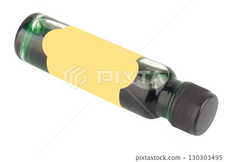 Green Poison Bottle on White Background 130303495