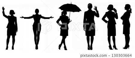 辦公室西裝女士姿勢集合 辦公室西裝女士姿勢集合 130303664