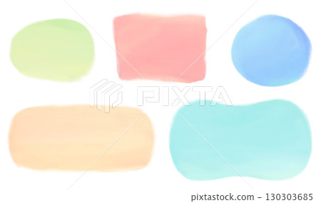 帶有筆觸的柔和背景框架 130303685