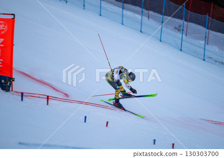 Ski Race in Germany Alpine Skiing Competition on Snowy Slope 130303700