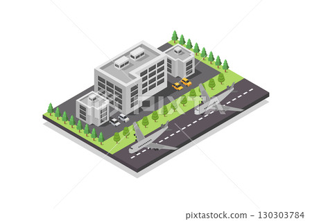 Isometric airport Isometric airport 130303784