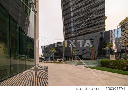 Modern Skyscrapers in KAFD, Riyadh. Modern Skyscrapers in KAFD, Riyadh. 130303794