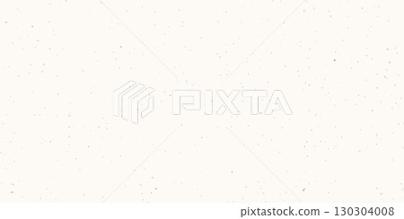 Ecru paper texture with subtle grain and speckled fibers. Light beige vintage background for stationery, scrapbooking, or packaging. Natural recycled paper look. Abstract vector illustration 130304008