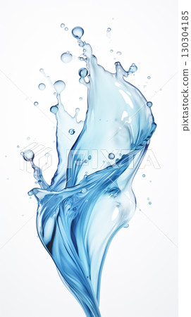 Water splash isolated on a white background. World Water Day 130304185