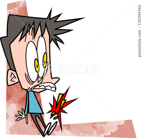 Frame of a man who is upset about something 130304362