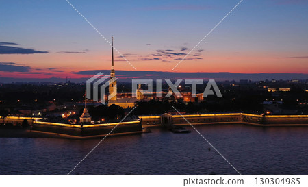 Aerial view of Peter and Paul Fortress in Russia Aerial view of Peter and Paul Fortress in Russia 130304985