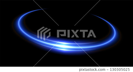 Blue light neon portal isolated on black. Glow energy swirl on dark. Shiny spiral spin ring with flare. Abstract vector illustration Blue light neon portal isolated on black. Glow energy swirl on dark. Shiny spiral spin ring with flare. Abstract vector illustration 130305025