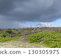 Rain clouds approaching the rocks of Cape Zanpa, Okinawa 130305975