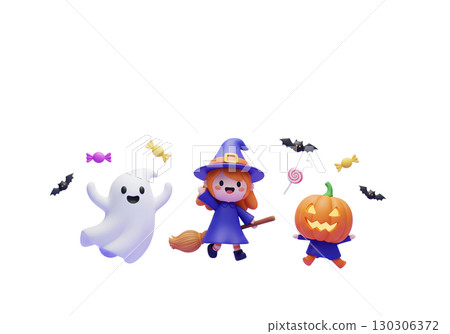 Ghosts in Halloween costumes Ghosts in Halloween costumes 130306372