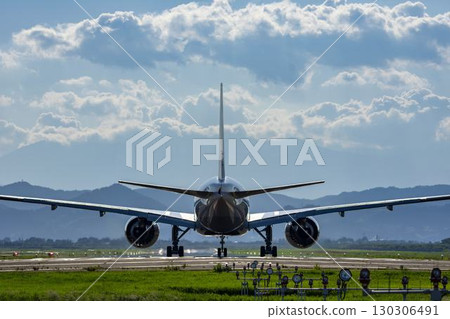 Air India One, the Indian government's special aircraft, taking off from Sendai Airport in summer, Natori City, Miyagi Prefecture Air India One, the Indian government's special aircraft, taking off from Sendai Airport in summer, Natori City, Miyagi Prefecture 130306491