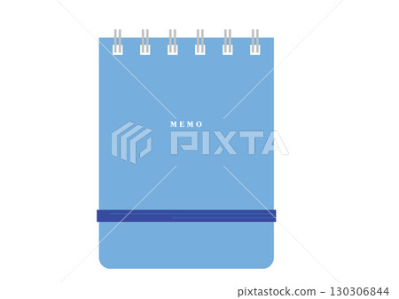 藍色橡皮筋記事本（環狀筆記本） 130306844