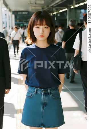 T-shirt model T-shirt model 130307001