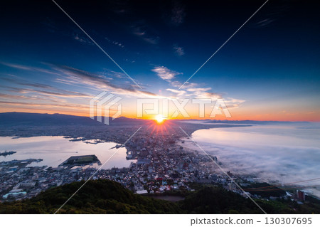 Hakodate in the morning mist 130307695