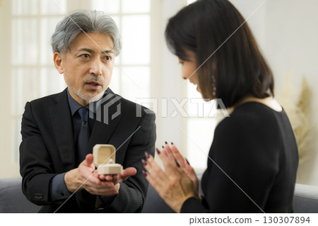 Image of a middle-aged couple dating 130307894