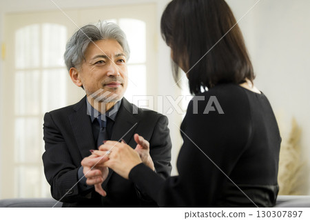 Image of a middle-aged couple dating 130307897