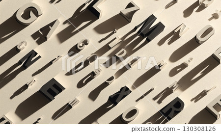 Emerging 3D letters and shadow art 130308126