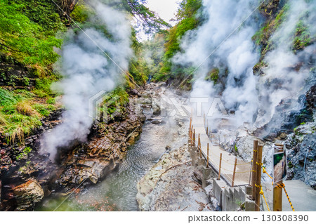 Akita Oyasu Gorge Great Fountain Promenade Akita Oyasu Gorge Great Fountain Promenade 130308390