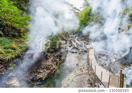 Akita Oyasu Gorge Great Fountain Promenade Akita Oyasu Gorge Great Fountain Promenade 130308393