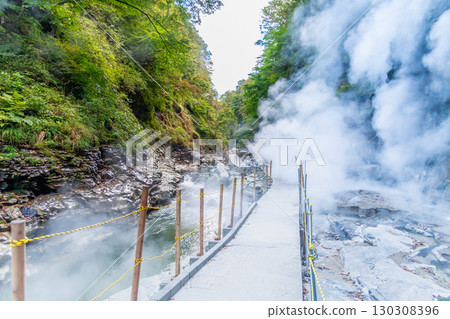 Akita Oyasu Gorge Great Fountain Promenade Akita Oyasu Gorge Great Fountain Promenade 130308396