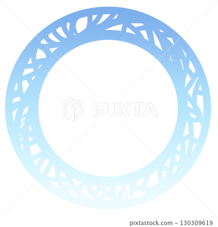 Blue round frame background material 130309619