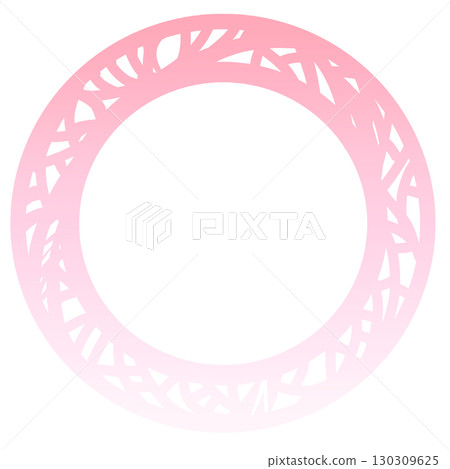Pink round frame background material 130309625