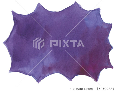 Watercolor speech bubble (purple) 130309824