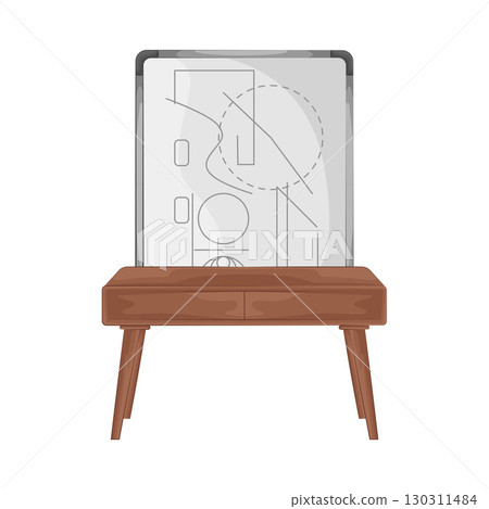 Illustration of Whiteboard Illustration of Whiteboard 130311484