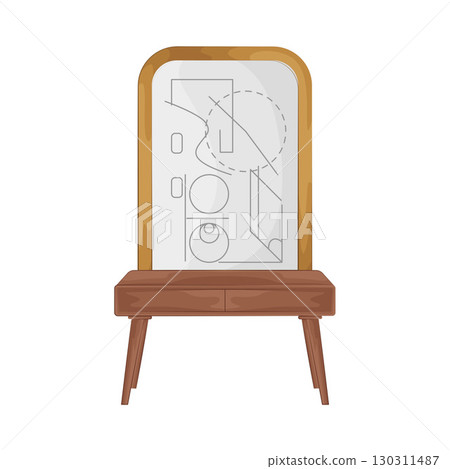 Illustration of Whiteboard Illustration of Whiteboard 130311487