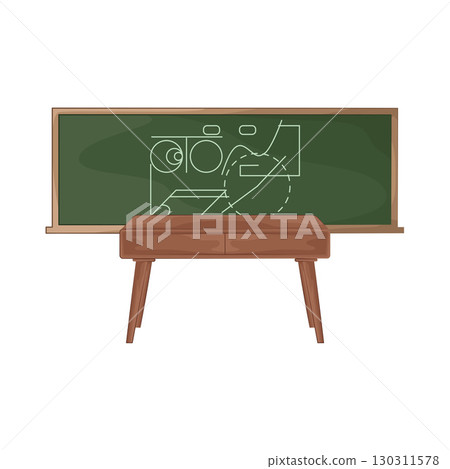 Illustration of Chalkboard  130311578
