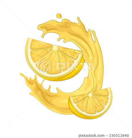 Illustration of Lemon splash 130311648