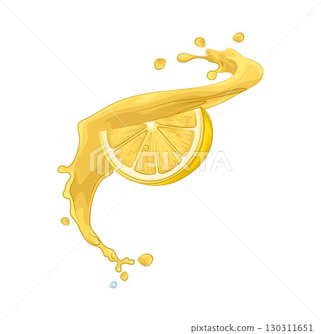 Illustration of Lemon splash 130311651