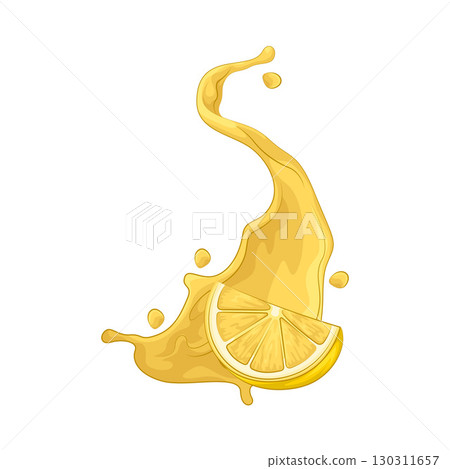 Illustration of Lemon splash 130311657