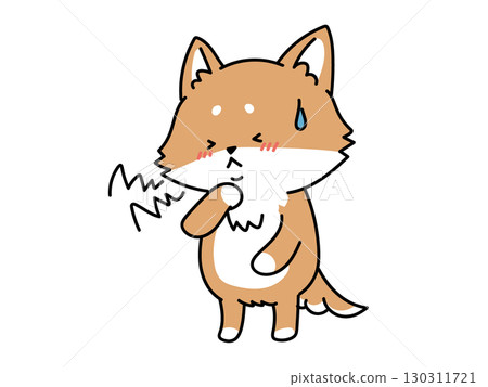 Is it a cold? Shiba Inu with a sore throat Is it a cold? Shiba Inu with a sore throat 130311721