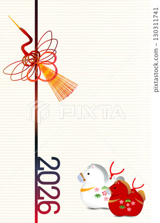 馬年賀卡十二生肖背景 馬年賀卡十二生肖背景 130311741