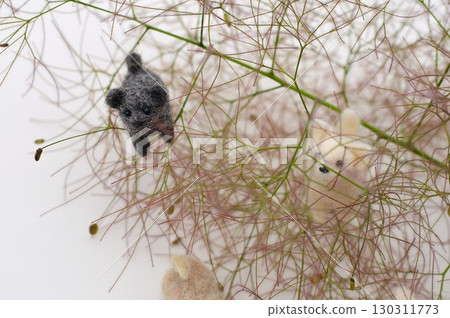 Smoke Tree and Felted Wool Puppy Smoke Tree and Felted Wool Puppy 130311773