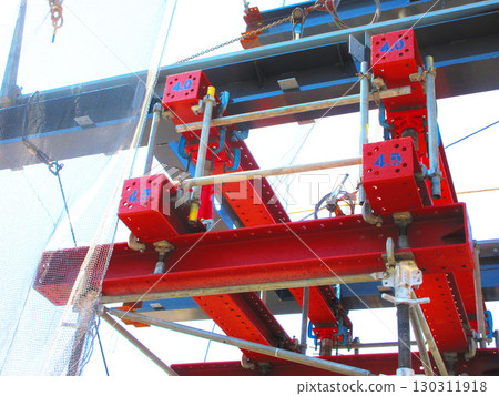 埼玉縣川口市政府新辦公大樓二期工程施工現場 130311918