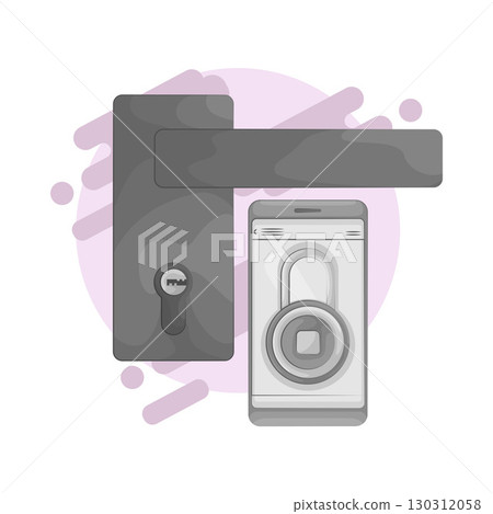 Illustration of Door lock Illustration of Door lock 130312058