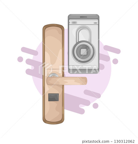 Illustration of Door lock Illustration of Door lock 130312062