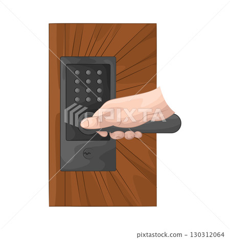 Illustration of Smart Door lock 130312064
