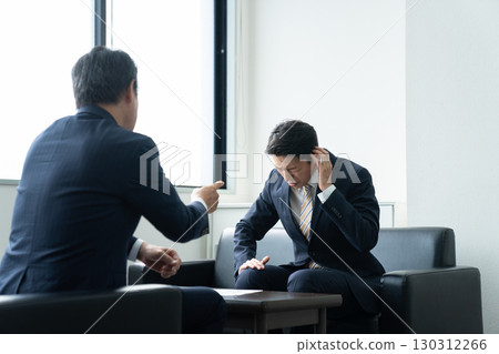 Angry middle-aged businessman Angry middle-aged businessman 130312266