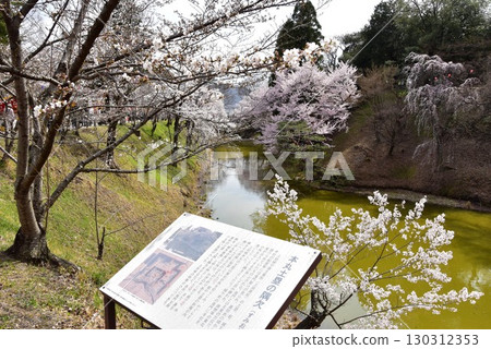 長野縣上田市上田城跡公園本城土牆角崩裂 130312353