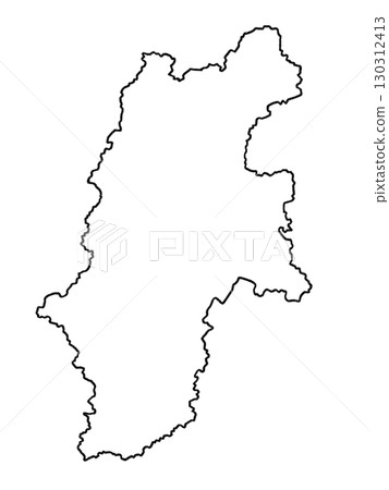 Map of Nagano Prefecture (blank map) Map of Nagano Prefecture (blank map) 130312413