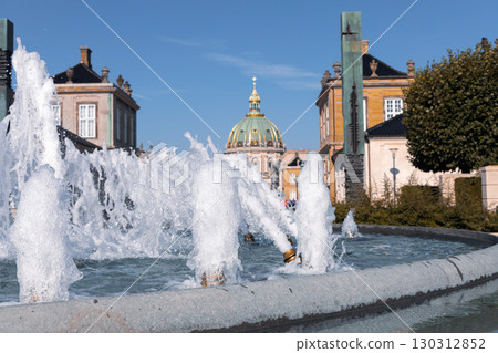 Fountain in the garden at the royal residence in Copenhagen, Denmark Fountain in the garden at the royal residence in Copenhagen, Denmark 130312852