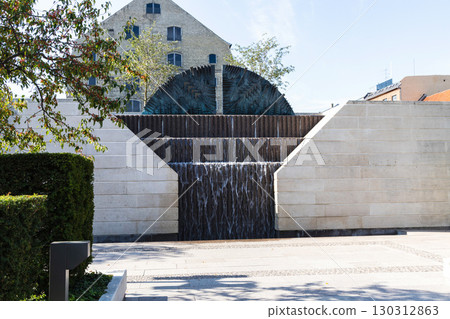 Fountain in the garden at the royal residence in Copenhagen, Denmark Fountain in the garden at the royal residence in Copenhagen, Denmark 130312863