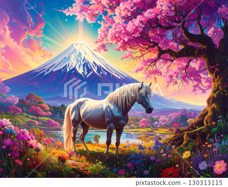 馬生肖AI代賀年卡 130313115