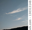 A series of cirrus clouds flying over the mountains 130313148