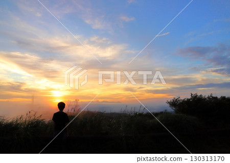 Evening view from Mt. Wanizuka Boy Evening view from Mt. Wanizuka Boy 130313170