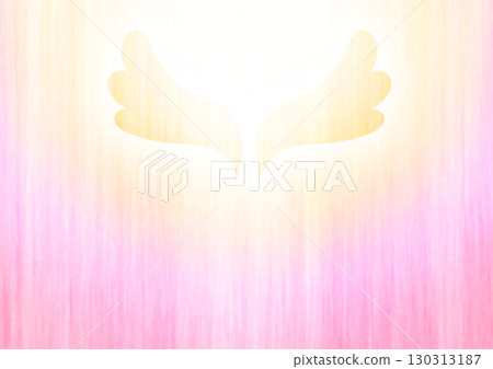 Shining feather rainbow flare, pink, standard paper ratio horizontal 130313187