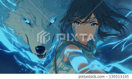 藍光少女與靈狼共鳴 藍光少女與靈狼共鳴 130313195